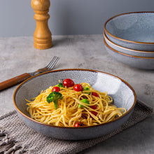Load image into Gallery viewer, 8.5 inch Ceramic Salad / Pasta Bowls 36OZ Set of 4
