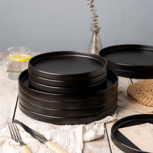 Load image into Gallery viewer, Matte Stoneware Dinner Plates 8.0 Inch Set of 6  - ASP001
