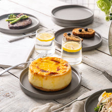 Load image into Gallery viewer, Matte Stoneware Dinner Plates 8.0 Inch Set of 6  - ASP001
