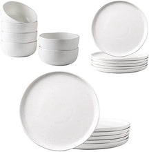 Load image into Gallery viewer, Handcrafted Speckled Modern Ceramic Dinnerware Set 18 PCs
