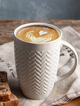 Load image into Gallery viewer, Ceramic Tall Coffee Mugs with Geometric Patterns 20OZ Set of 6 - ACM002
