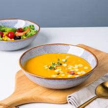 Load image into Gallery viewer, Handmade Stoneware Cereal /Soup /Salad Bowls 24OZ Set of 6 -ACB007
