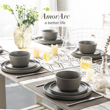 Load image into Gallery viewer, Matte Stoneware Dinner Plates 8.0 Inch Set of 6  - ASP001

