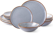 Load image into Gallery viewer, Handmade Reactive Glaze Dinnerware Set for 4 (12pc)

