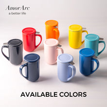 Load image into Gallery viewer, 16OZ Tea Cup with Infuser and Lid - ATC002
