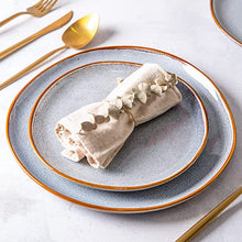 Load image into Gallery viewer, Hand Crafted Stoneware Plates and Bowls Set for 6 (18pcs)
