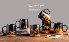 Load image into Gallery viewer, Ceramic Coffee Mugs with Sea Life Textured Patterns 18OZ Set of 6 - ACM005
