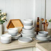 Load image into Gallery viewer, AmorArc Porcelain Dinner Plates Set of 6, Wavy Rim 10.5 Inch-ADP006
