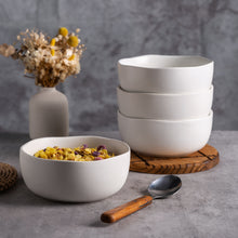 Load image into Gallery viewer, 28oz Speckled Handcrafted Wavy Rim Bowls Set-ACB006
