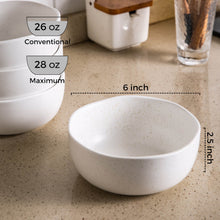 Load image into Gallery viewer, 28oz Speckled Handcrafted Wavy Rim Bowls Set-ACB006
