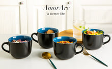 Load image into Gallery viewer, Jumbo Cereal Soup Bowls / Coffee Mugs 24OZ Mugs Set of 4 - ACM004
