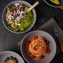 Load image into Gallery viewer, 42OZ Large Ceramic Salad/ Pasta Bowls Set of 4 - LPB003
